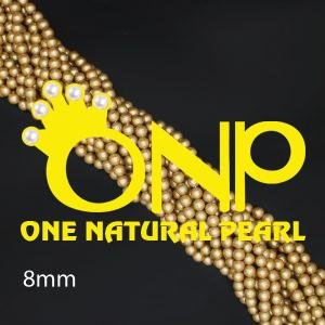 8mm natural shell pearl