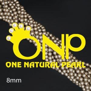 8mm natural shell pearl