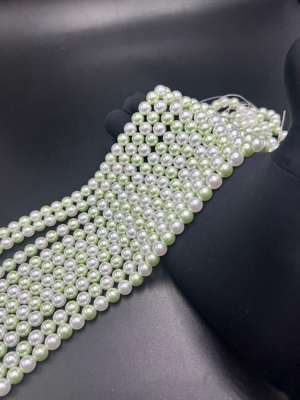 8mm Round Swarovski Replica Pearl Beads