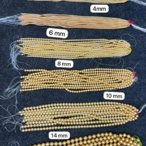 Golden Swarovski Replica Pearls (2mm–14mm)